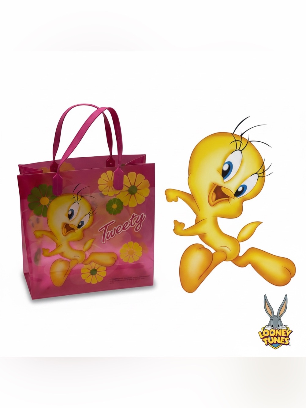 NEW Tweety Pink Reusable Gift Bag